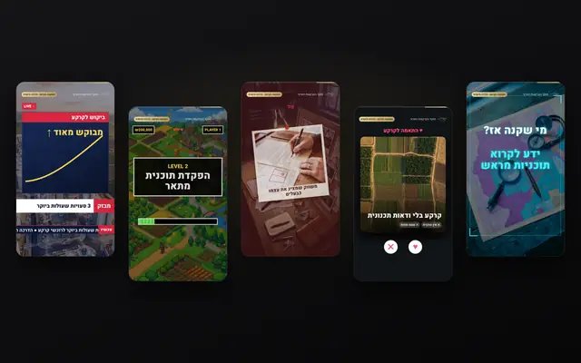 מוקד הקרקעות הארצי · חמישה עולמות ויזואליים, מסר אחד