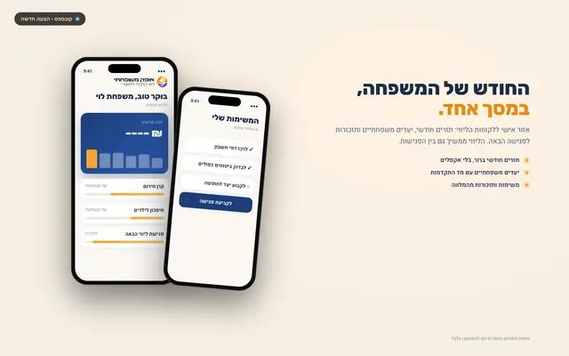 אופק משפחתי · אזור אישי ללקוחות הליווי